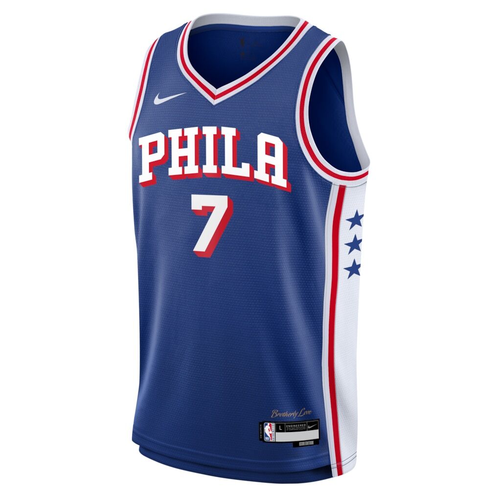 Jaylen Brown Philadelphia 76ers Nike Youth Swingman Jersey - Royal - Icon Edition