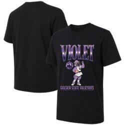 Golden State Valkyries Oaklandish Unisex Disco Mascot T-Shirt - Black - Front View