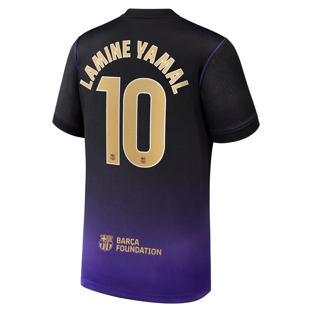 Lamine Yamal Barcelona Nike Youth 2026/27 Away Stadium Replica Jersey