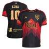 Diego Luna Real Salt Lake adidas 2026 Archive On-Field Authentic Jersey - Black - Front View