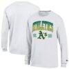 Athletics Champion Jersey Long Sleeve T-Shirt - White - Front View
