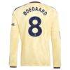 Martin Ødegaard Arsenal adidas 2026/27 Third Replica Long Sleeve Jersey - Yellow - Detail View