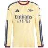 Martin Ødegaard Arsenal adidas 2026/27 Third Replica Long Sleeve Jersey - Yellow - Side View