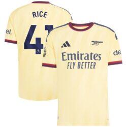 Declan Rice Arsenal adidas 2026/27 Third On-Field Authentic Jersey - Yellow - Front View