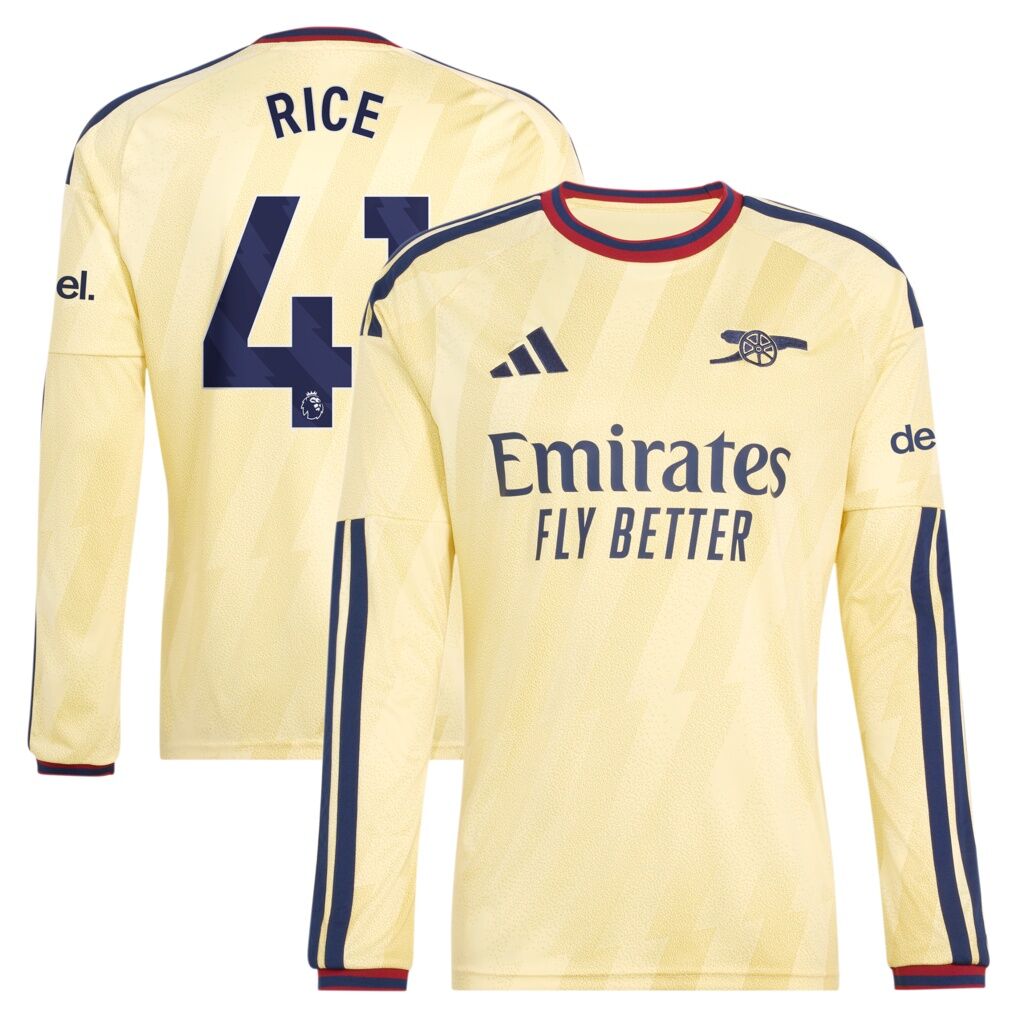 Declan Rice Arsenal adidas 2026/27 Third Replica Long Sleeve Jersey