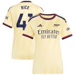 Declan Rice Arsenal adidas Women's 2026/27 Third Replica Jersey - Yellow - Front View