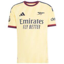 Bukayo Saka Arsenal adidas 2026/27 Third On-Field Authentic Jersey - Yellow - Side View