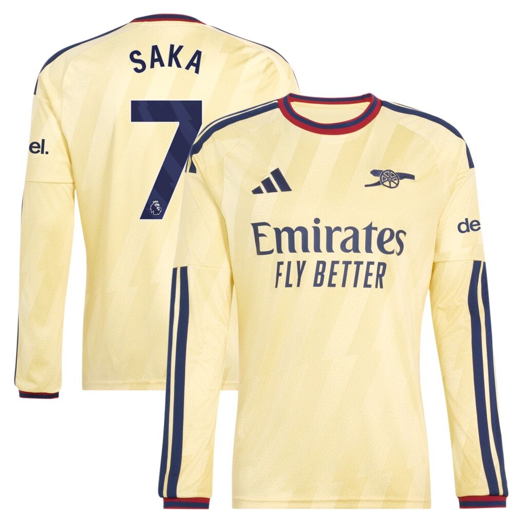 Bukayo Saka Arsenal adidas 2026/27 Third Replica Long Sleeve Jersey