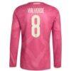 Federico Valverde Real Madrid adidas 2026/27 Third Replica Long Sleeve Jersey - Pink - Detail View
