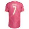 Vini Jr. Real Madrid adidas 2026/27 Third On-Field Authentic Jersey - Pink - Detail View
