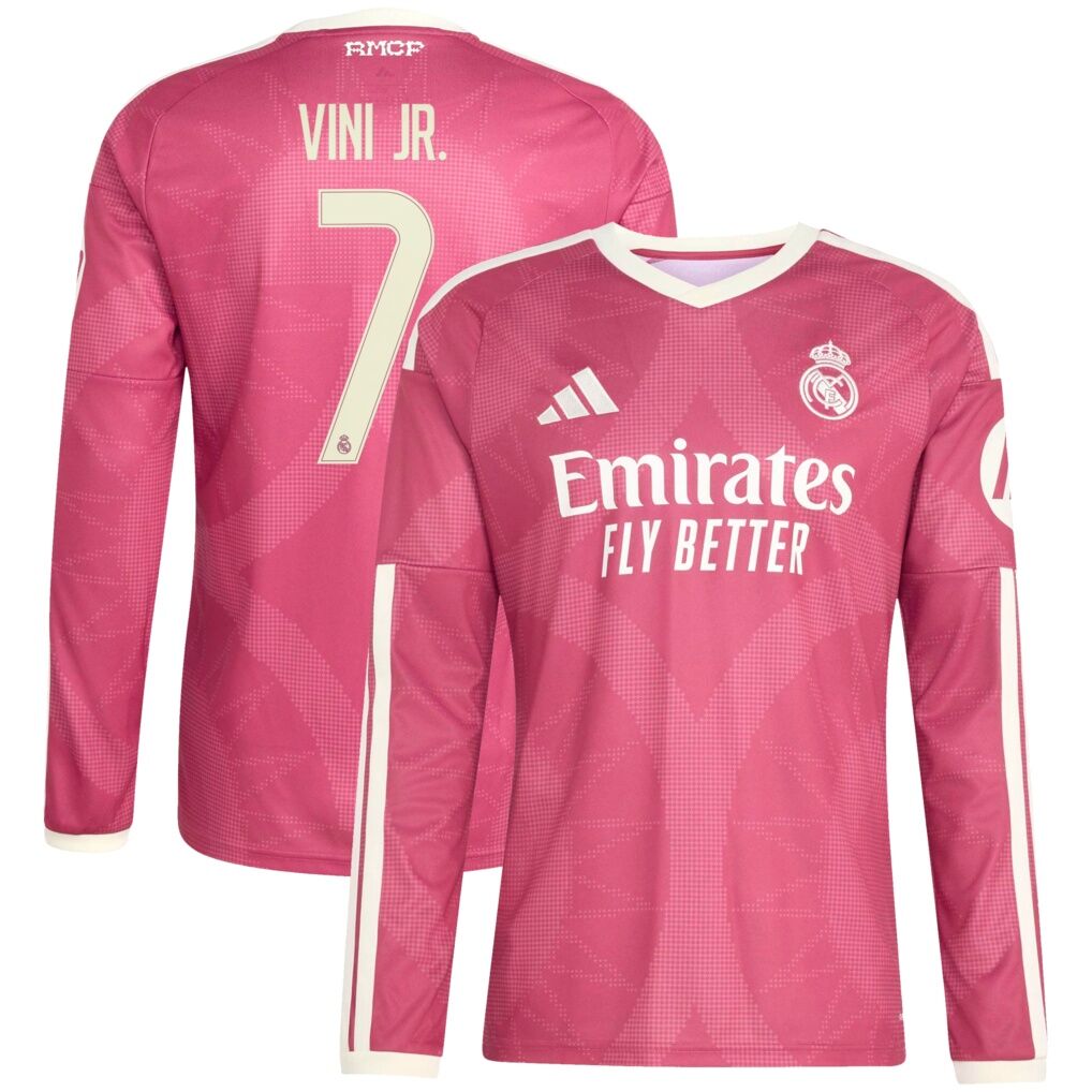 Vini Jr. Real Madrid adidas 2026/27 Third Replica Long Sleeve Jersey