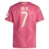 Vini Jr. Real Madrid adidas Youth 2026/27 Third Replica Jersey - Pink - Detail View