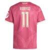 Rodrygo Real Madrid adidas Youth 2026/27 Third Replica Jersey - Pink - Detail View