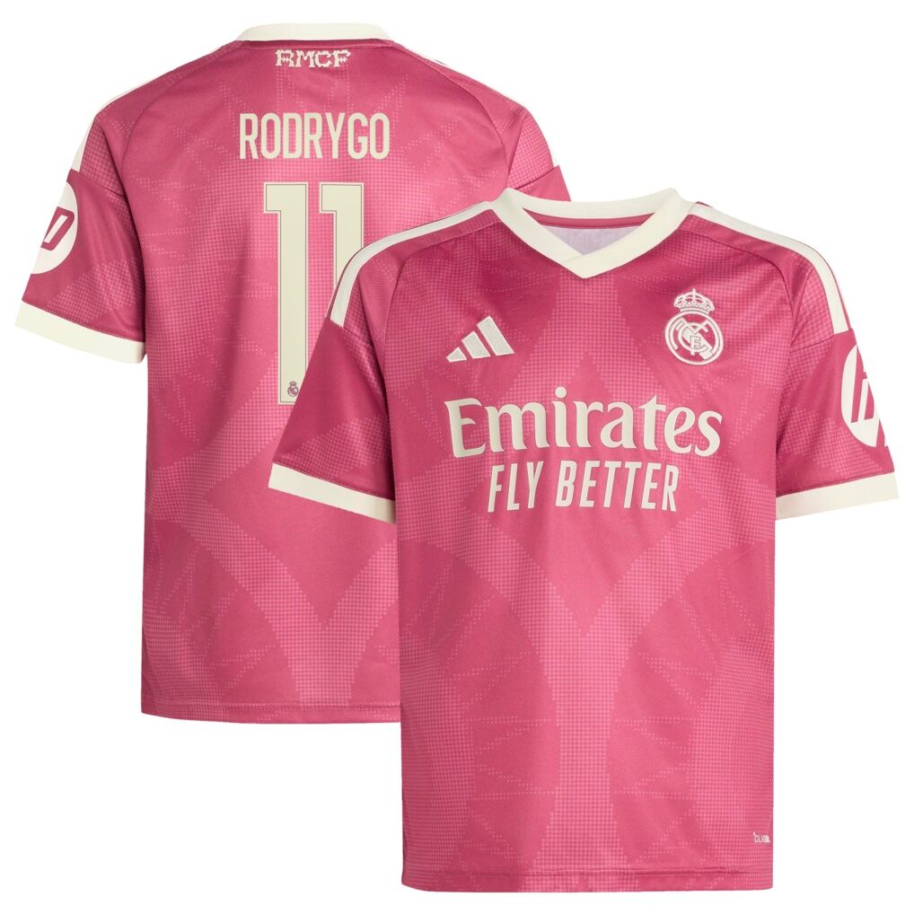 Rodrygo Real Madrid adidas Youth 2026/27 Third Replica Jersey