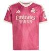 Rodrygo Real Madrid adidas Youth 2026/27 Third Replica Jersey - Pink - Side View