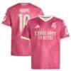 Kylian Mbappé Real Madrid adidas Youth 2026/27 Third Replica Jersey - Pink - Front View