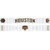 Houston Dynamo FC 2026 Archive Jersey Hook Scarf - - Front View