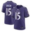 Mike Green Baltimore Ravens Nike Team Game Jersey - Purple - Front View
