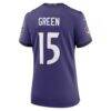 Mike Green Baltimore Ravens Nike Women's Team Game Jersey - Purple - Detail View