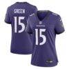 Mike Green Baltimore Ravens Nike Women's Team Game Jersey - Purple - Front View