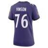 Carson Vinson Baltimore Ravens Nike Women's Team Game Jersey - Purple - Detail View