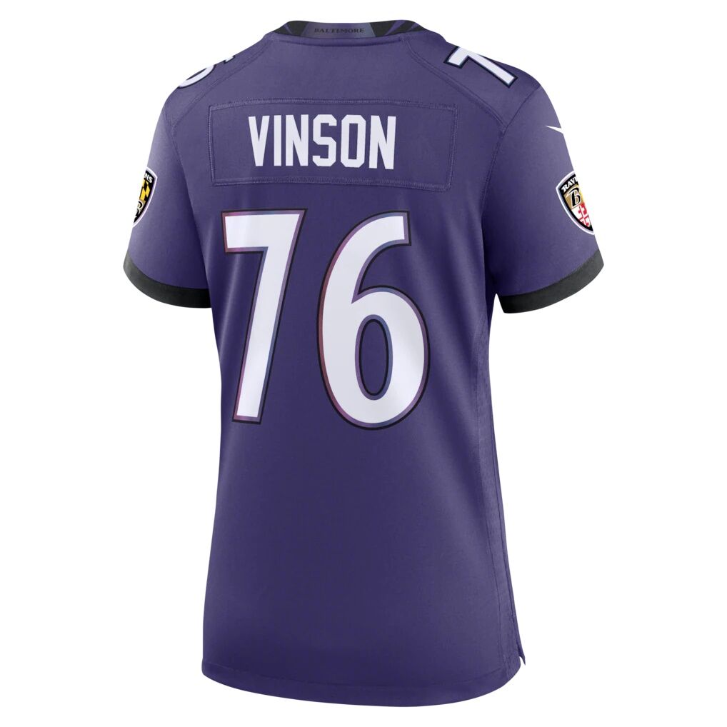 Carson Vinson Baltimore Ravens Nike Women's Team Game Jersey