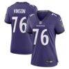Carson Vinson Baltimore Ravens Nike Women's Team Game Jersey - Purple - Front View