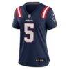 Dre'Mont Jones New England Patriots Nike Women's Team Game Jersey - Navy - Alt1
