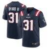 Kevin Byard III New England Patriots Nike Team Game Jersey - Navy - Front View