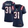 Kevin Byard III New England Patriots Nike Women's Team Game Jersey - Navy - Front View