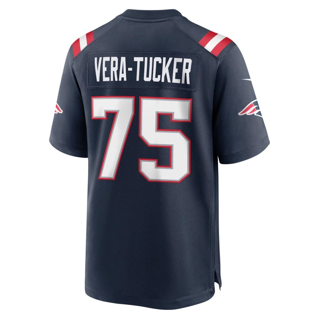 Alijah Vera-Tucker New England Patriots Nike Team Game Jersey