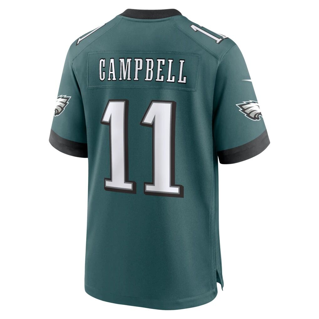 Jihaad Campbell Philadelphia Eagles Nike Team Game Jersey - Midnight Green
