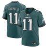 Jihaad Campbell Philadelphia Eagles Nike Team Game Jersey - - Front View