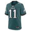 Jihaad Campbell Philadelphia Eagles Nike Team Game Jersey - - Side View