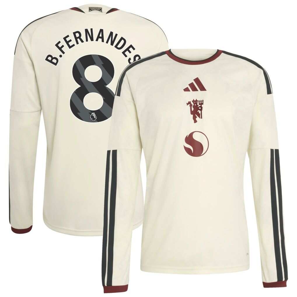 Bruno Fernandes Manchester United adidas 2026/27 Third Replica Long Sleeve Jersey