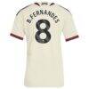 Bruno Fernandes Manchester United adidas Women's 2026/27 Third Replica Jersey - Cream - Detail View
