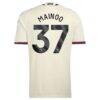 Kobbie Mainoo Manchester United adidas 2026/27 Third Replica Jersey - Cream - Detail View