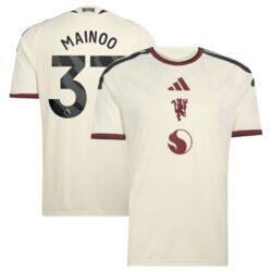 Kobbie Mainoo Manchester United adidas 2026/27 Third Replica Jersey - Cream - Front View