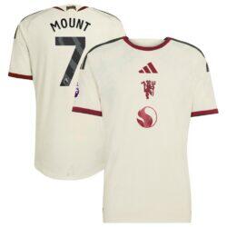 Mason Mount Manchester United adidas 2026/27 Third On-Field Authentic Jersey - Cream - Front View