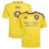 Daryl Dike Orlando City SC adidas Youth 2026 Sunken Treasure Kit Secondary Replica Jersey - Yellow - Front View