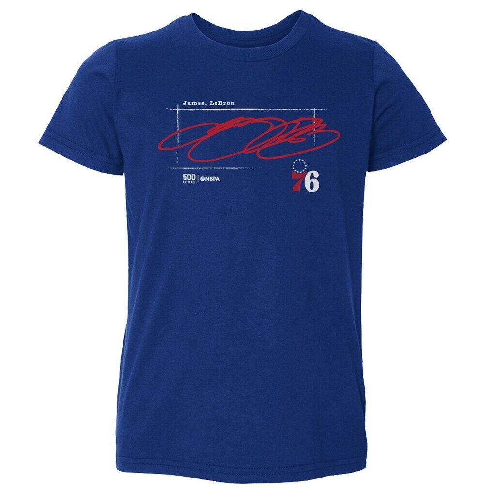 LeBron James Philadelphia 76ers 500 Level Toddler Signature T-Shirt - Royal