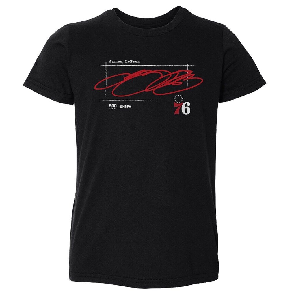 LeBron James Philadelphia 76ers 500 Level Toddler Signature T-Shirt