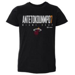 Giannis Antetokounmpo Miami Heat 500 Level Toddler Elite T-Shirt - Black - Front View