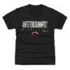 Giannis Antetokounmpo Miami Heat 500 Level Youth T-Shirt - Black - Back View
