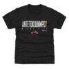 Giannis Antetokounmpo Miami Heat 500 Level Youth T-Shirt - Black - Front View