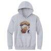 Giannis Antetokounmpo Miami Heat 500 Level Youth On Fire Hoodie - Gray - Back View
