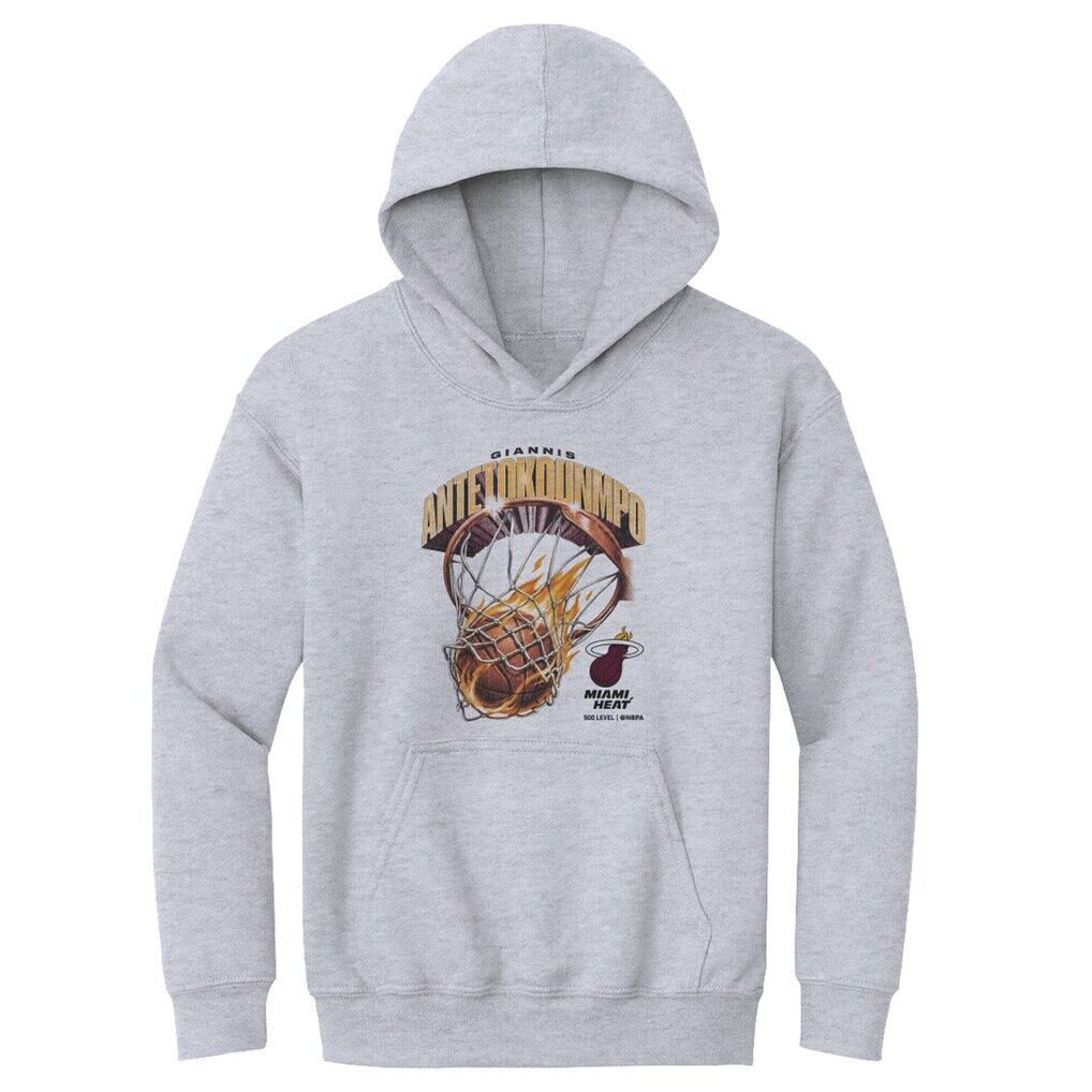Giannis Antetokounmpo Miami Heat 500 Level Youth On Fire Hoodie