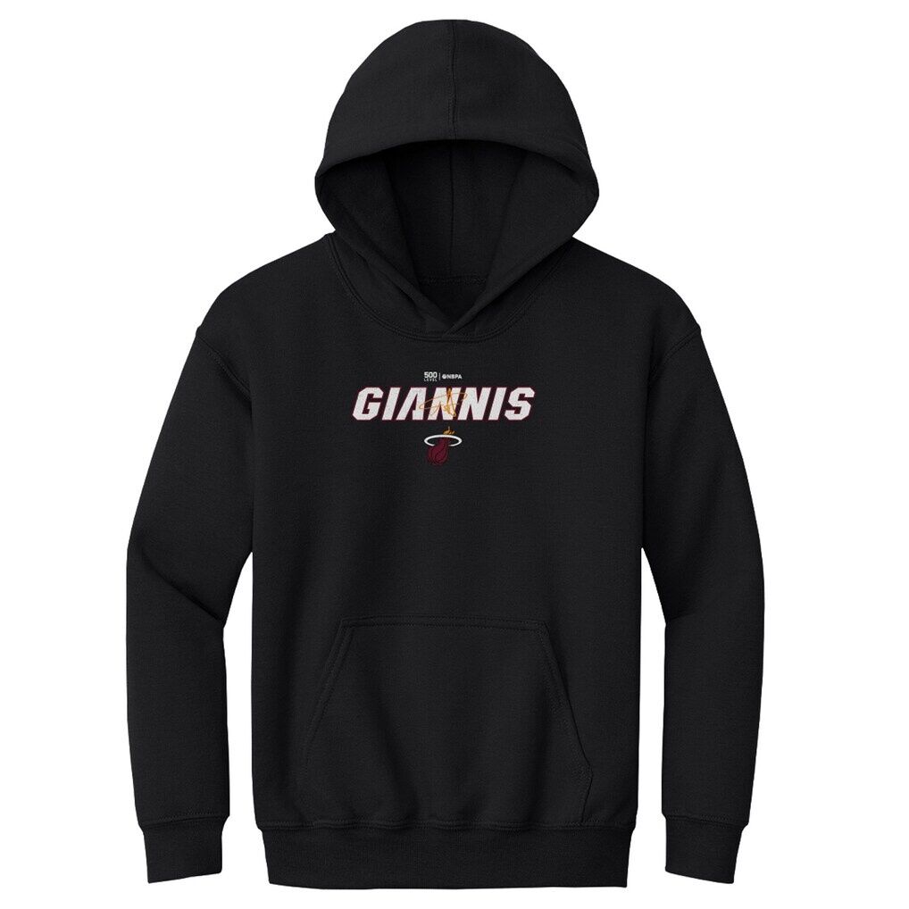 Giannis Antetokounmpo Miami Heat 500 Level Youth Team Font Hoodie