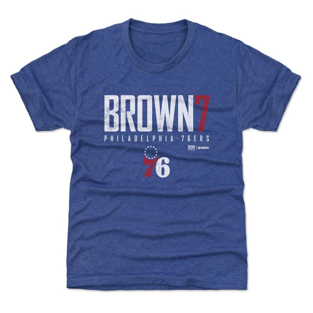 Jaylen Brown Philadelphia 76ers 500 Level Youth Elite T-Shirt - Royal