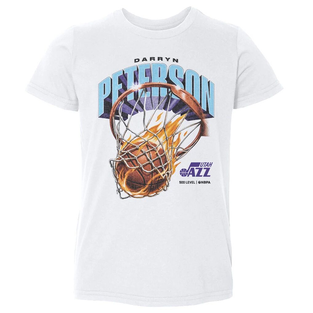 Darryn Peterson Utah Jazz 500 Level Toddler On Fire T-Shirt